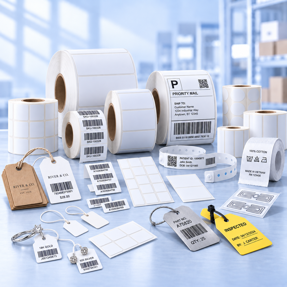Labels, Tags & Wristbands